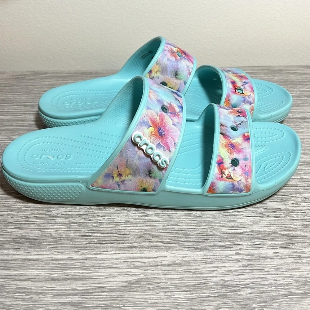 Crocs Iconic Comfort Classic Dream 2 Strap Sandals Slides Men’s 12